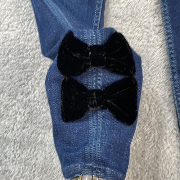 McGuire Jeans Women's 26 Velvet Bows Newton Skinny Cropped Stretch Denim Blue - Picture 7 of 16